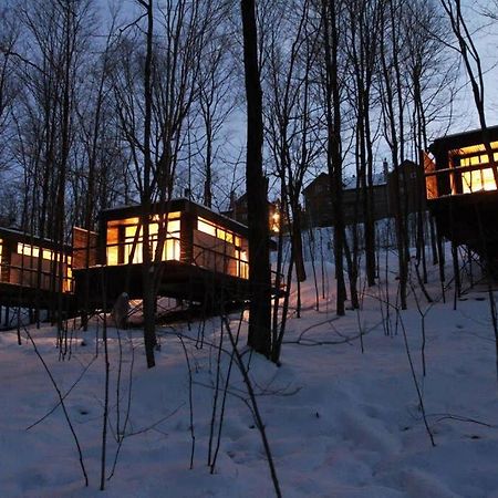הוילה Cabin Sutton 252 - En Harmonie Avec La Nature! מראה חיצוני תמונה