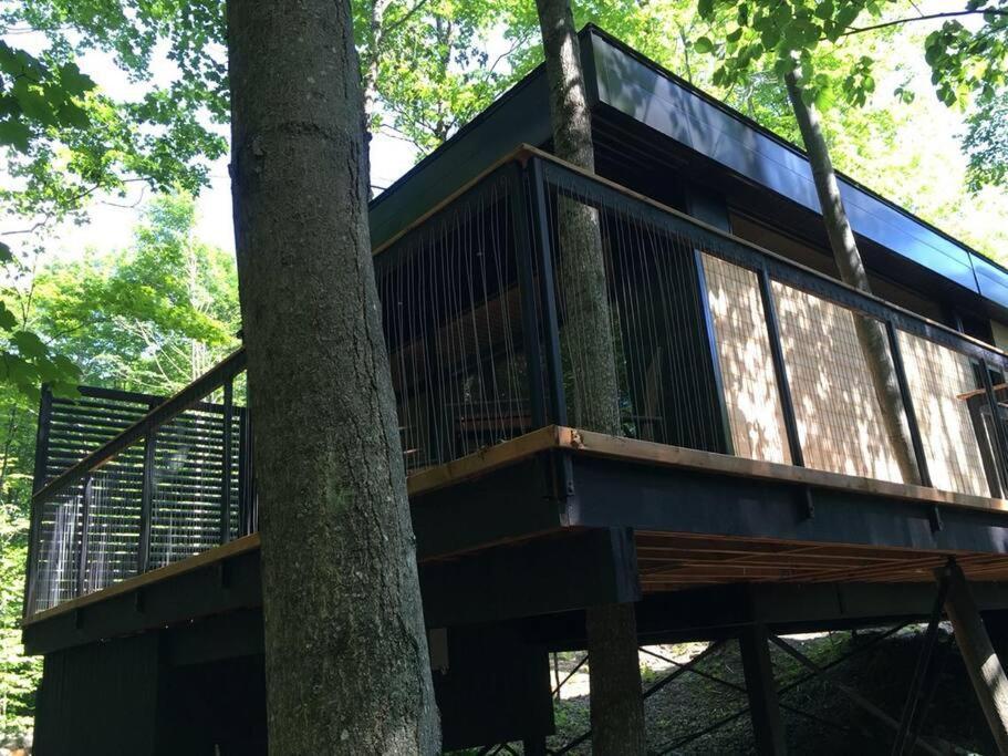 הוילה Cabin Sutton 252 - En Harmonie Avec La Nature! מראה חיצוני תמונה